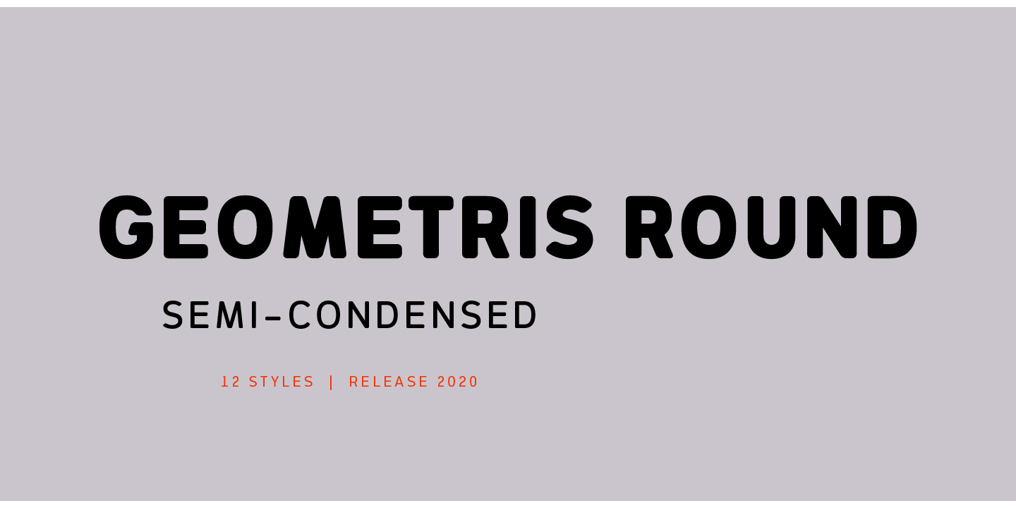 폰트 Geometris Round